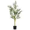 vidaXL Artificial Olive Tree 450 Leaves 120 cm Green