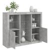vidaXL Sideboards with LED Lights 3 pcs Concrete Grey Engineered Wood