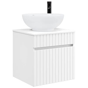 vidaXL Wall-mounted Sink Vanity White 49 x 44.5 x 66.5 cm