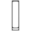 vidaXL Firewood Rack Black 25x25x100 cm Cold-rolled steel