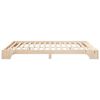 vidaXL Bed Frame Brown 160 x 220 cm Solid Pine Wood
