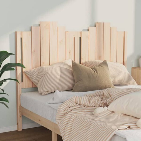 vidaXL Bed Headboard 141x4x110 cm Solid Wood Pine
