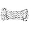 vidaXL Braided Boat Rope White 5 mmx50 m Polyester