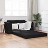 vidaXL Folding Sofa Bed Black 148 x 71 x 83 cm Fabric