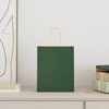vidaXL Paper Bags 50 pcs with Handles Green 18x8x22 cm