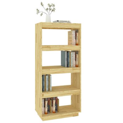 vidaXL Book Cabinet/Room Divider 60x35x135 cm Solid Pinewood