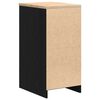 vidaXL Garage Storage Cabinet Black 40x51x85 cm Solid Wood Pine