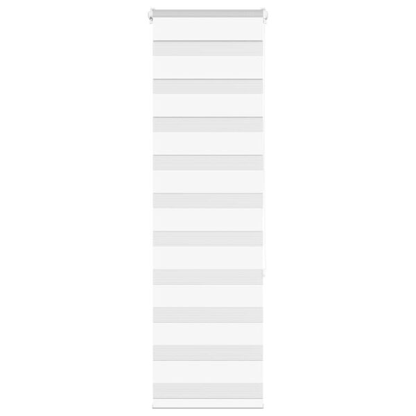 vidaXL Zebra Blind White 50x150 cm Fabric Width 45.9 cm Polyester