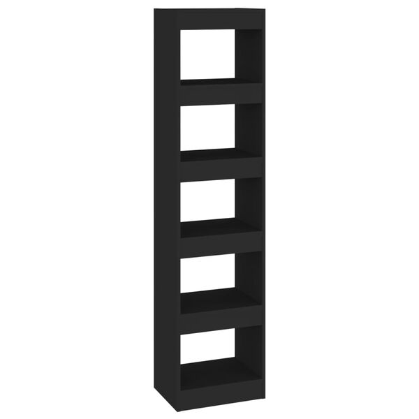 vidaXL Book Cabinet/Room Divider Black 40x30x166 cm