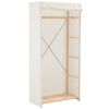 vidaXL Wardrobe White 79x40x170 cm Fabric