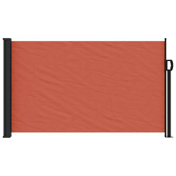 vidaXL Retractable Side Awning Terracotta 120x500 cm
