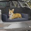 vidaXL Dog Car Boot Grey 90x60 cm Linen Look