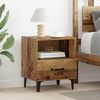 vidaXL Bedside Cabinet Old Wood 40 x 35 x 47.5 cm Engineered Wood