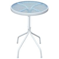 vidaXL Bistro Table Grey 50x71 cm Steel