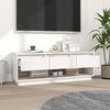 vidaXL TV Cabinet White 110.5x34x40 cm Solid Wood Pine