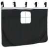 vidaXL Curtains for Loft Bed with Tunnel White and Black Polyester