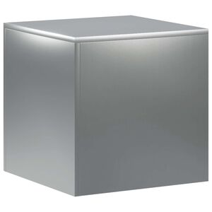 vidaXL Plant Stand Silver 40 x 40 x 40 cm Steel
