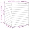 vidaXL Garden Planter Wax Brown 40x40x46 cm Solid Wood Pine