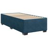 vidaXL Box Spring Bed with Mattress Dark Blue 100x200 cm Velvet