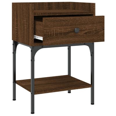 vidaXL Bedside Tables 2 pcs Brown Oak 40.5x31x60 cm Engineered Wood