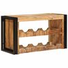 vidaXL Wine Rack Brown 80 x 45 x 33 cm Solid Rough Mango Wood