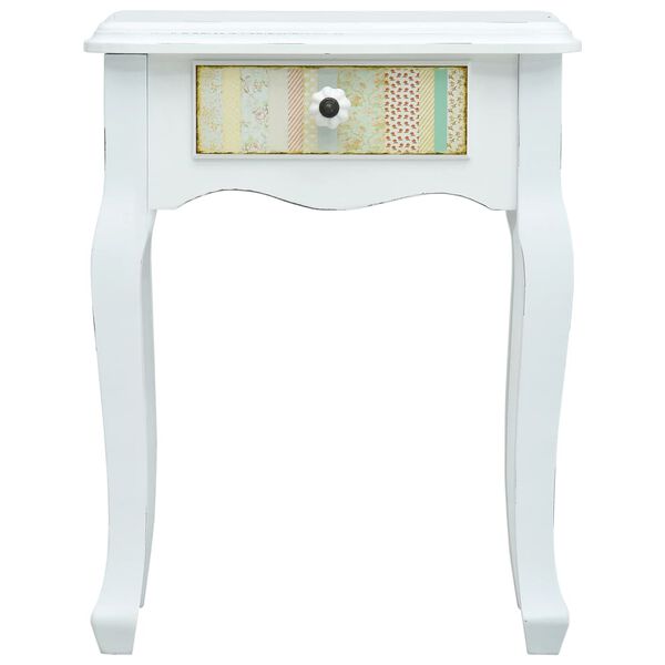 vidaXL Bedside Cabinet White 40x30x50.5 cm Wood