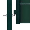 vidaXL Fence Gate PVC and Steel 100x81 cm Green