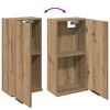 vidaXL Wall-mounted Bathroom Cabinet Artisan Oak 32x20x67 cm