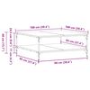 vidaXL Coffee Table Black 100x100x40 cm Engineered Wood