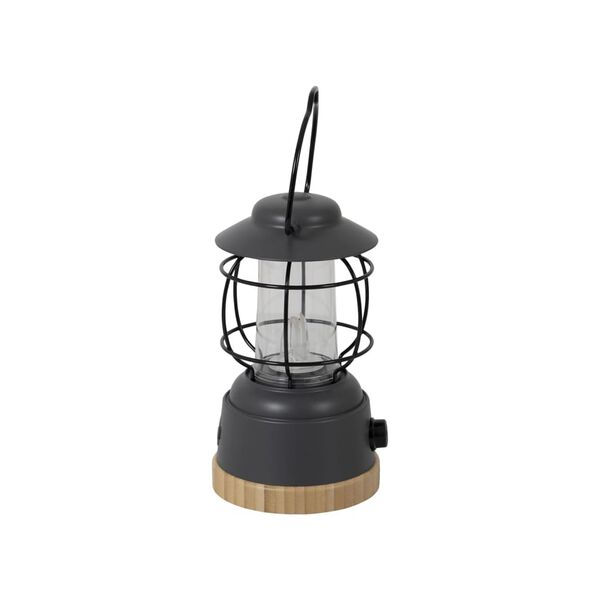 Bo-Camp LED Lantern Sloane Anthracite and Brown