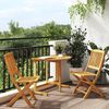vidaXL 3 Piece Folding Garden Dining Set Solid Wood Acacia