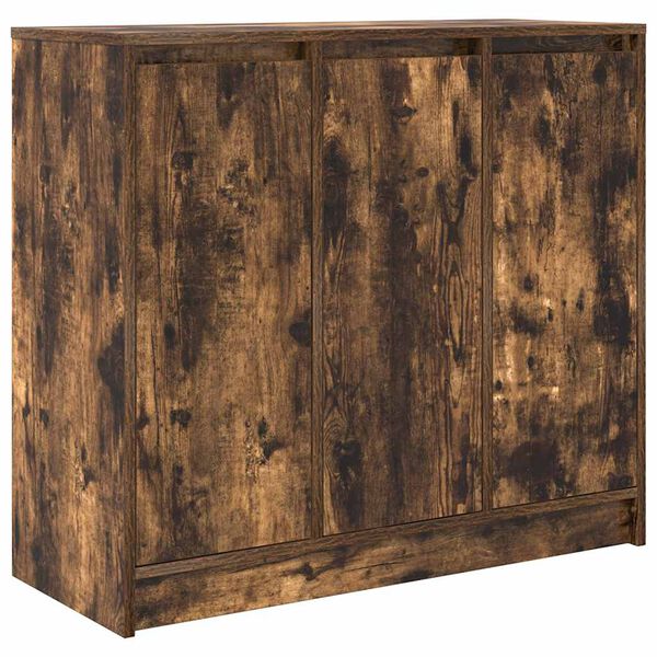 vidaXL Sideboard Smoked Oak 85x34x76 cm Engineered Wood