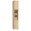 vidaXL Bathroom Cabinet Sonoma Oak 30x30x190 cm Engineered Wood