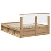 vidaXL Bed Frame Artisian Oak 140 x 200 cm Engineered wood