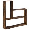 vidaXL Wall Shelf Smoked Oak 60 x 11 x 60 cm Engineered Wood