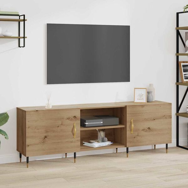 vidaXL TV Cabinet Artisan oak 150 x 30 x 50 cm Engineered wood