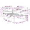 vidaXL Bookcase Bed without Mattress White 90x190 cm Solid Wood Pine