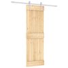 vidaXL Sliding Door 70 x 210 cm Solid Pine Wood (Untreated)