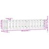 vidaXL Garden Raised Bed with Fence Design 150x30x30 cm Impregnated Wood Pine