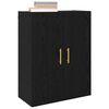 vidaXL Wall-Mounted Cabinet 2 pcs Black Oak 69.5 x 34 x 90 cm