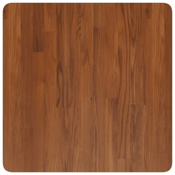 vidaXL Square Table Top Dark Brown 60x60x1.5cm Treated Solid Wood Oak