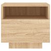 vidaXL Bedside Cabinet with LED Lights Sonoma Oak 40x39x37 cm