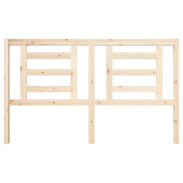 vidaXL Bed Headboard 166x4x100 cm Solid Wood Pine
