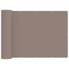 vidaXL Balcony Privacy Screen 180 x 400 cm Fabric with PU Coated Taupe