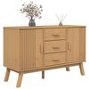 vidaXL Sideboard OLDEN Brown 114x43x73.5cm Solid Wood Pine
