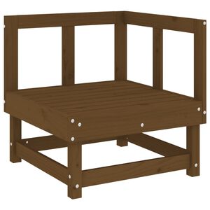 vidaXL Garden Corner Sofa Honey Brown Solid Wood Pine