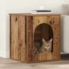 vidaXL Cat House Old Wood 53 x 52 x 62 cm Engineered Wood