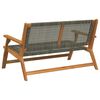 vidaXL Garden Furniture Grey 122 x 78 x 73cm Solid Acacia wood