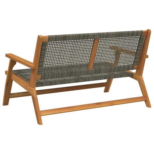 vidaXL Garden Furniture Grey 122 x 78 x 73cm Solid Acacia wood