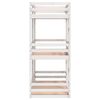 vidaXL Triple Bunk Bed without Mattress White 90x200 cm Solid Wood Pine
